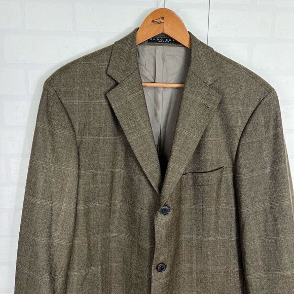 Hugo Boss X Loro Piana Mens blazer size 40 R 100 Virgin Wool Made in USA - Picture 2 of 16
